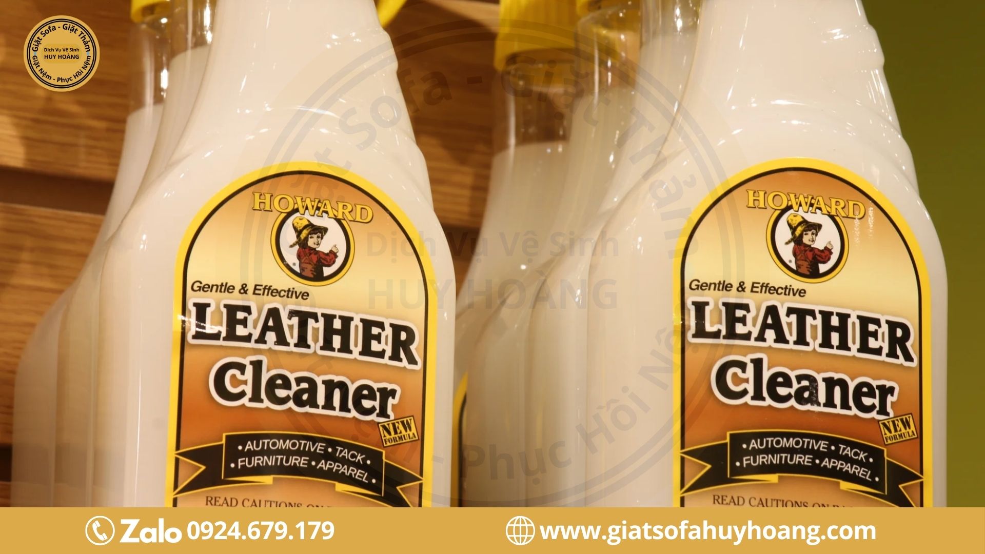 Bình xịt làm sạch ghế da, sofa da Howard Leather Cleaner LTC016
