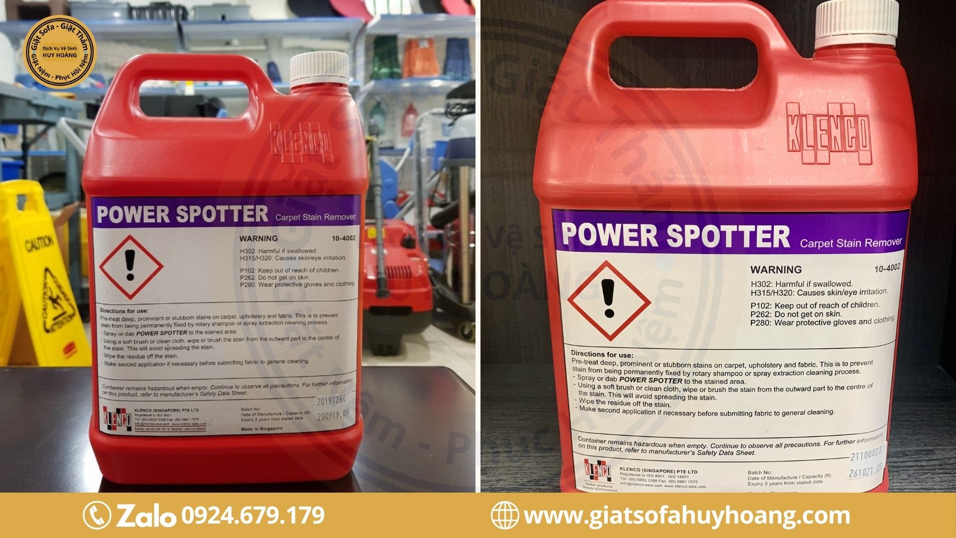 Dung dịch nước hóa chất tẩy ghế sofa Power Spotter