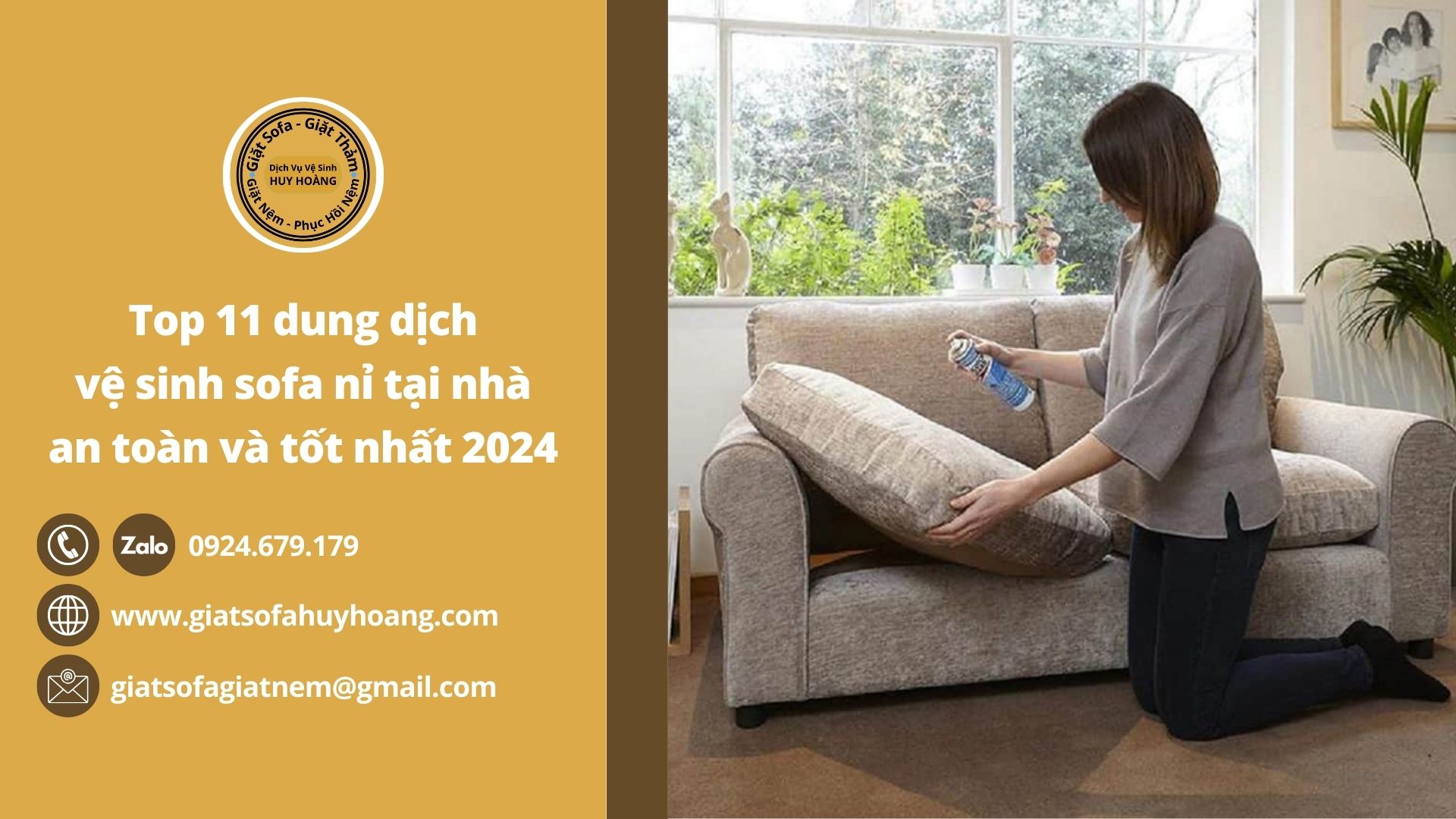 Top 11 dung dịch vệ sinh sofa nỉ tại nhà an toàn và tốt nhất 2024