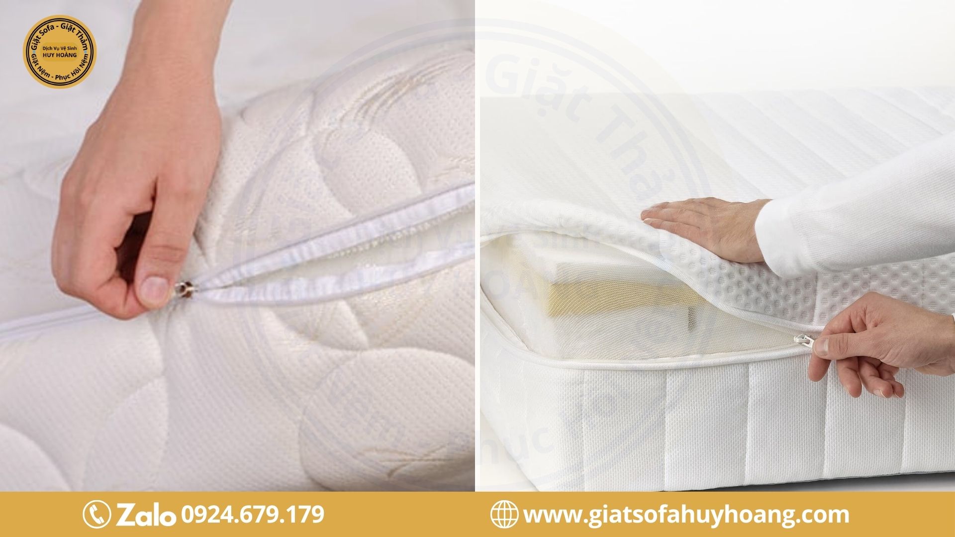 Bọc lại nệm sau khi giặt nệm tại nhà
