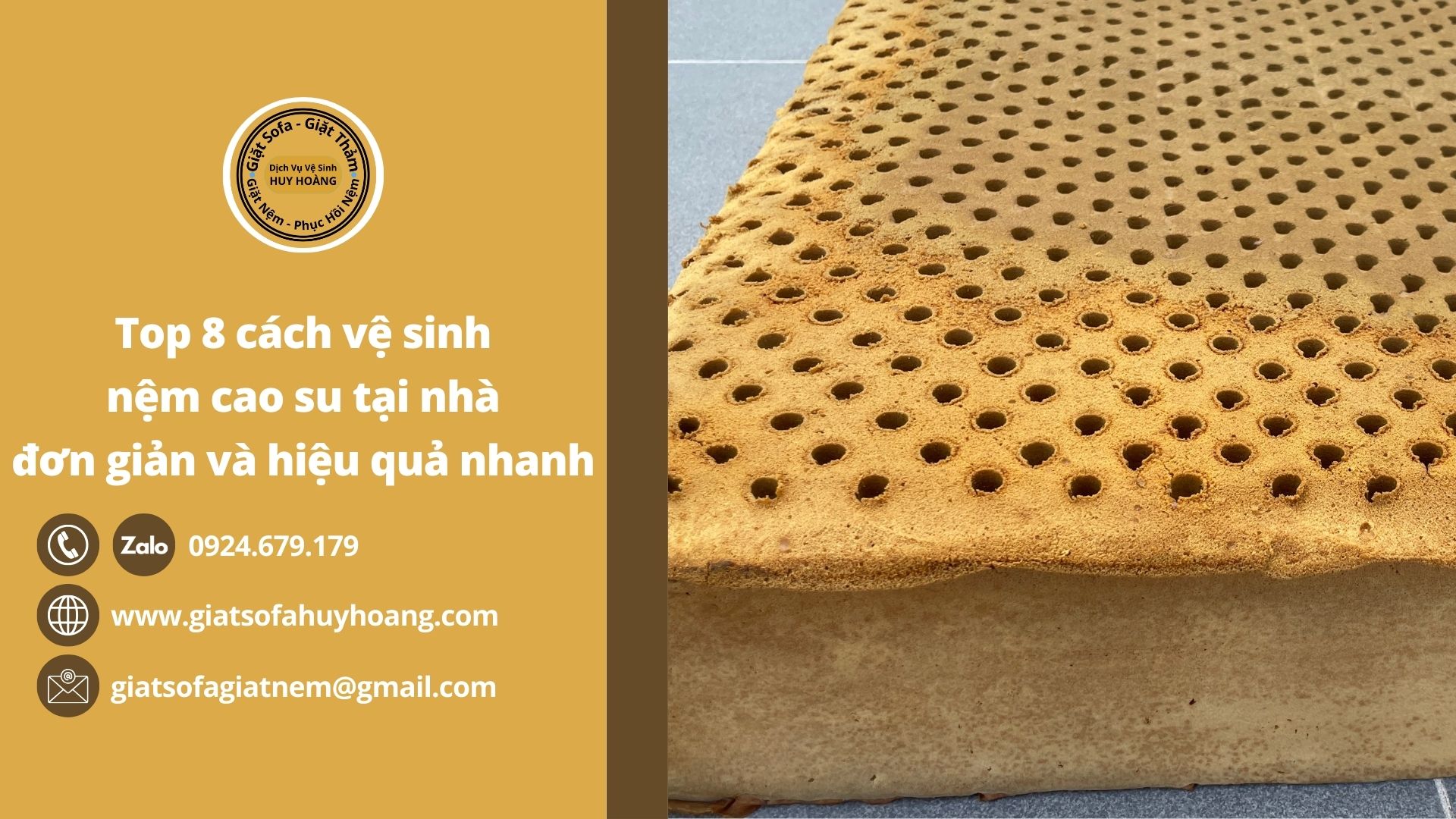 Top 8 cách vệ sinh nệm cao su tại nhà đơn giản và hiệu quả nhanh