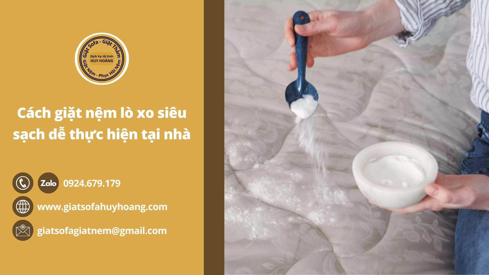 Cách giặt nệm lò xo siêu sạch dễ thực hiện tại nhà