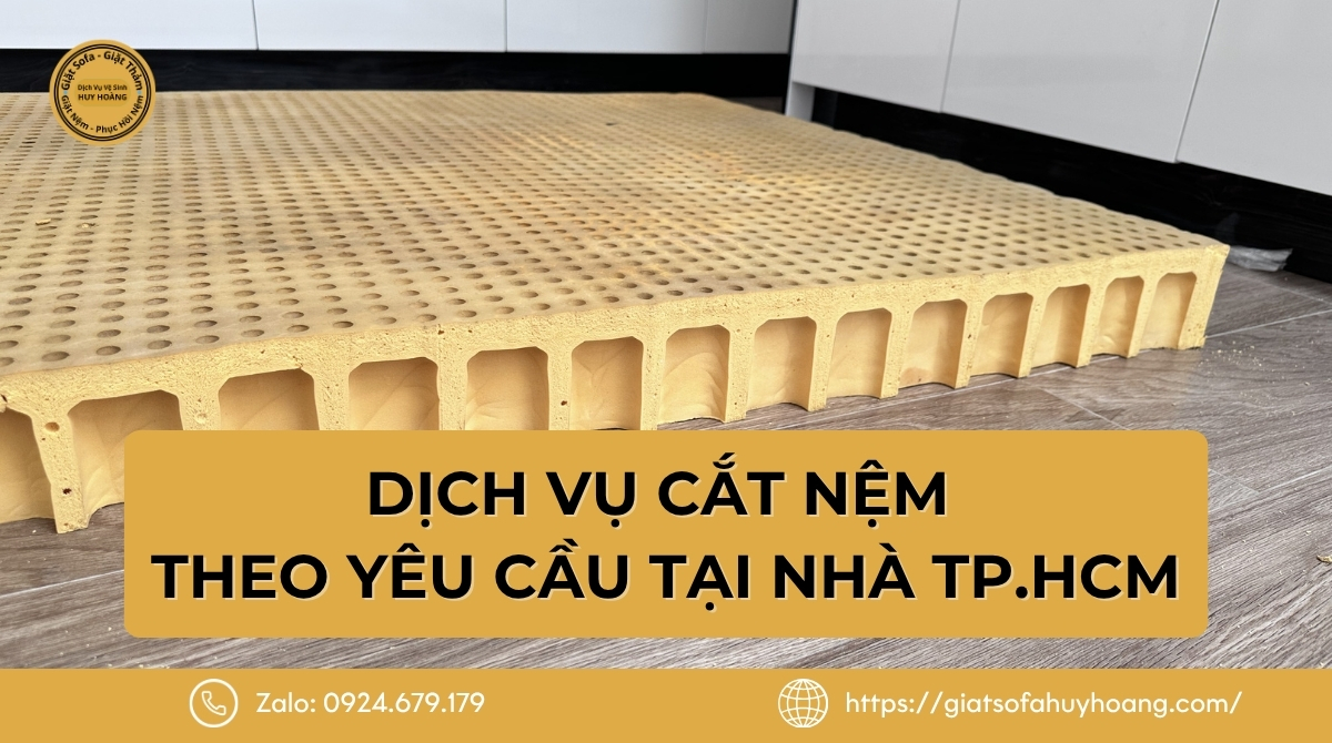 Dịch vụ cắt nệm theo yêu cầu, ghép nệm giá tốt tại nhà TP.HCM