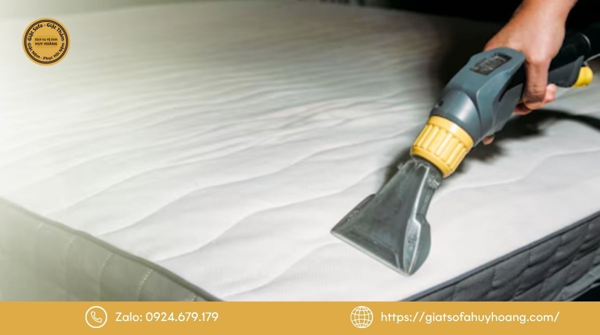 Ứng dụng công nghệ giặt nệm bằng hơi nước nóng theo chất liệu