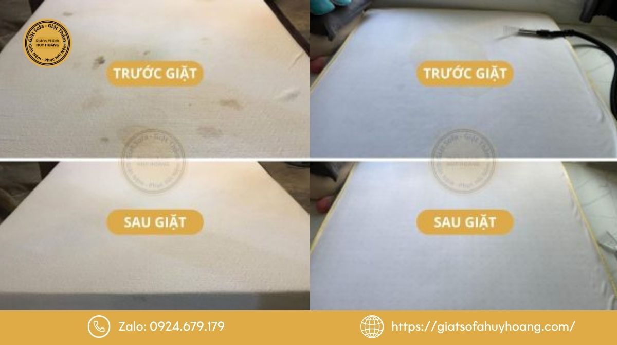 Hình ảnh thực tế nghiệm thu nệm tại Huy Hoàng