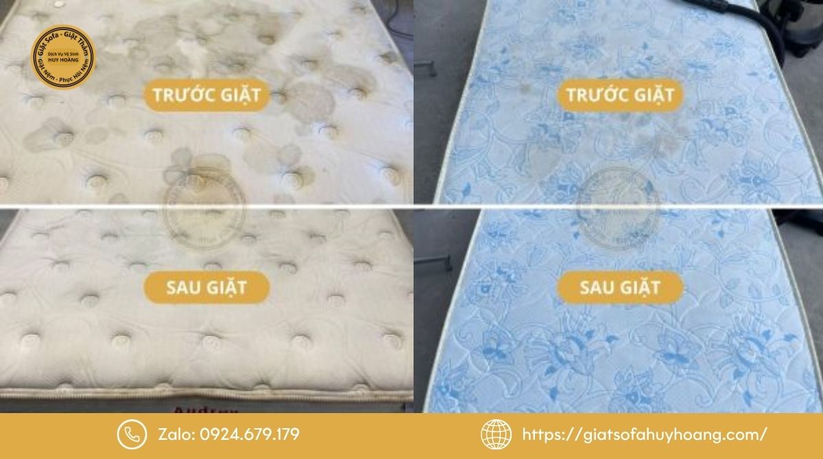 Hình ảnh thực tế nghiệm thu nệm tại Huy Hoàng