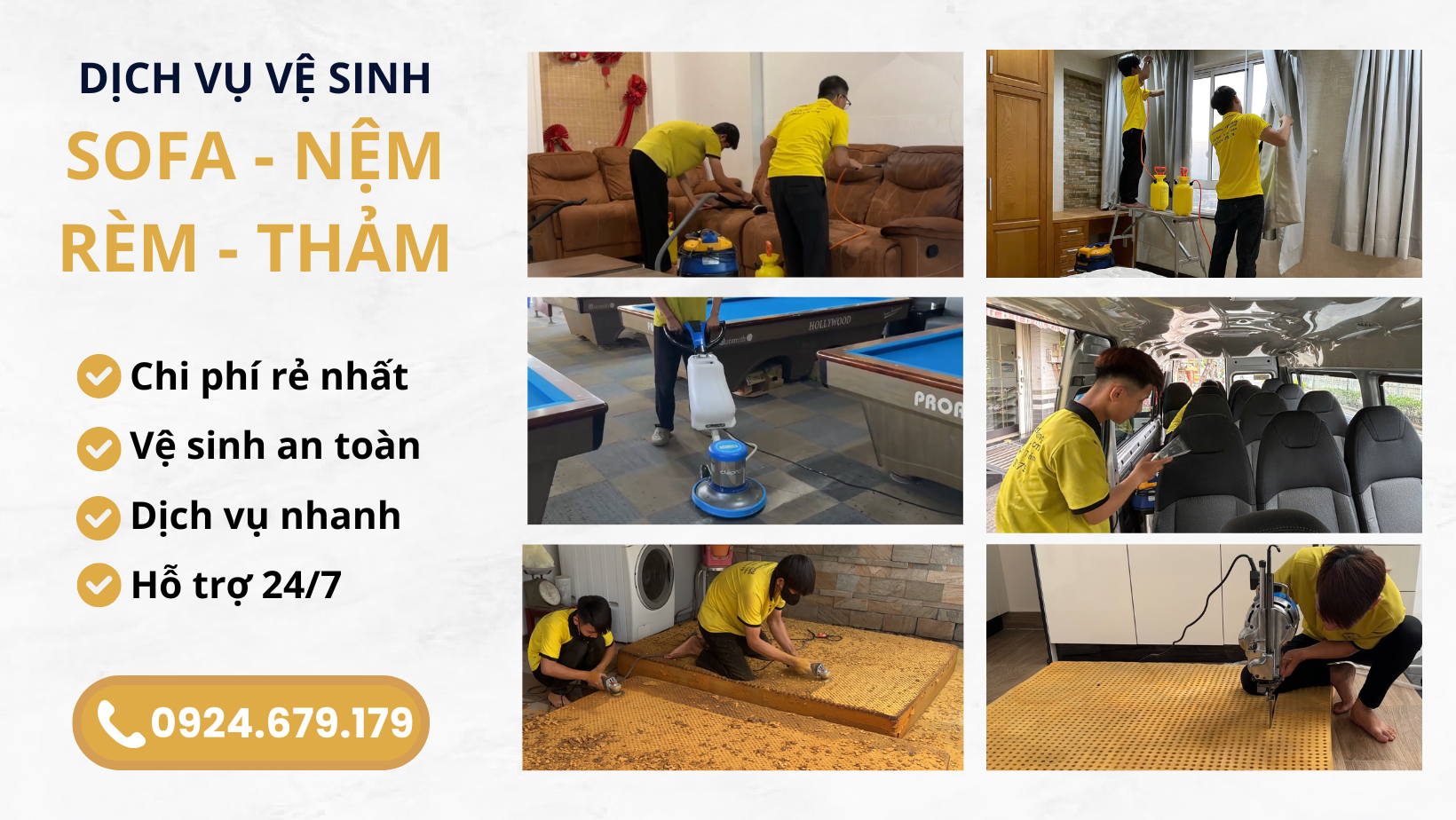 Dịch vụ vệ sinh Huy Hoàng