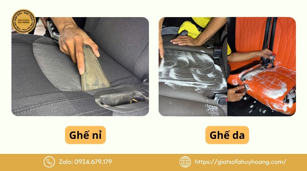 Ghế nỉ ô tô và ghế da ô tô khác nhau thế nào?