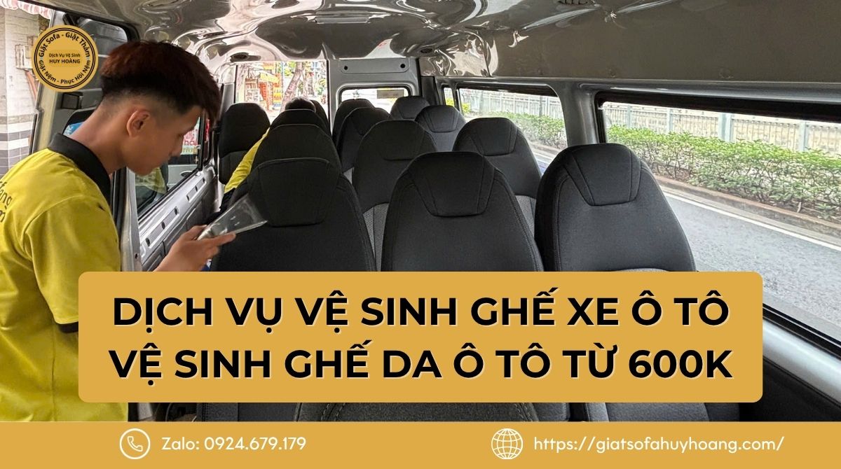 Dịch vụ vệ sinh ghế xe ô tô chỉ từ 600K TP.HCM