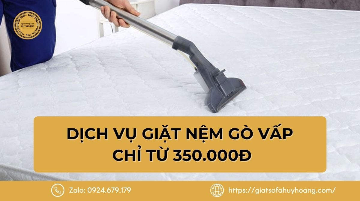 Dịch Vụ Giặt Nệm Gò Vấp Tại Nhà – Làm Sạch Sâu Chỉ Từ 350.000đ