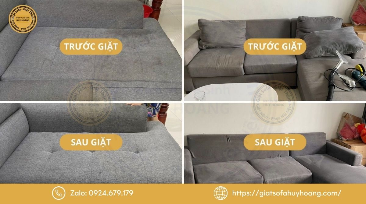 Dịch vụ và chính sách bảo hành khi giặt sofa tại Quận 2