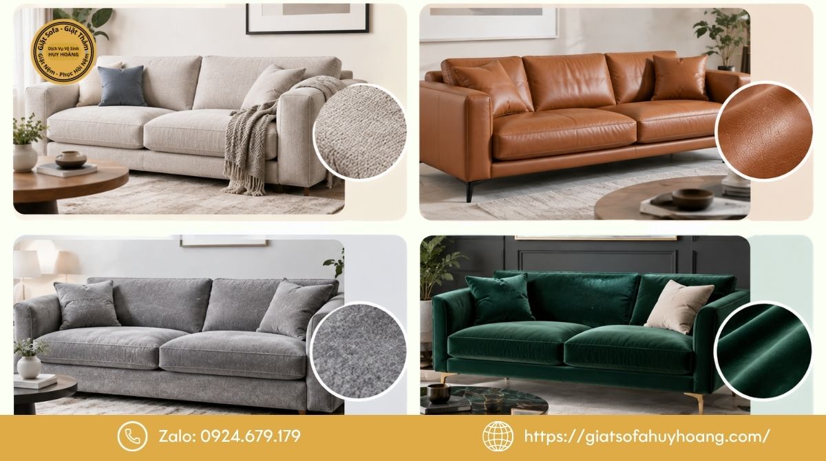 Các dịch vụ giặt ghế sofa tại Huy Hoàng