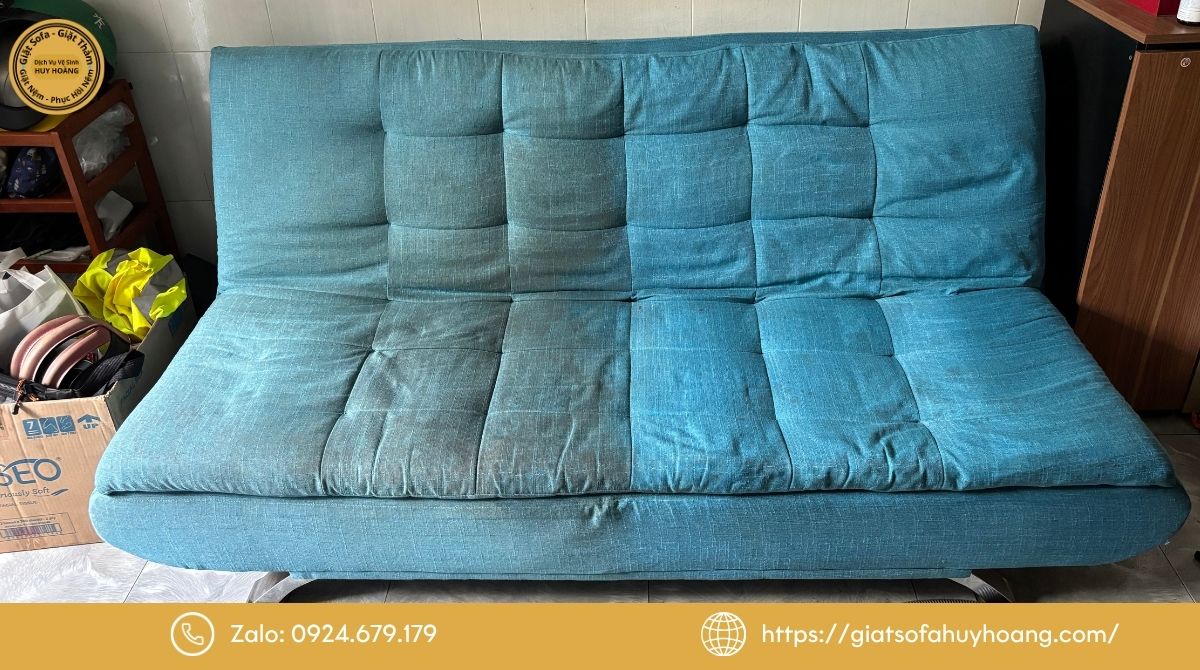 Hình ảnh thực tế sau khi giặt ghế sofa tại Huy Hoàng