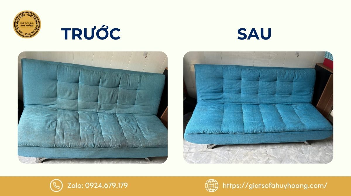 Cam kết chất lượng dịch vụ giặt sofa tại Huy Hoàng