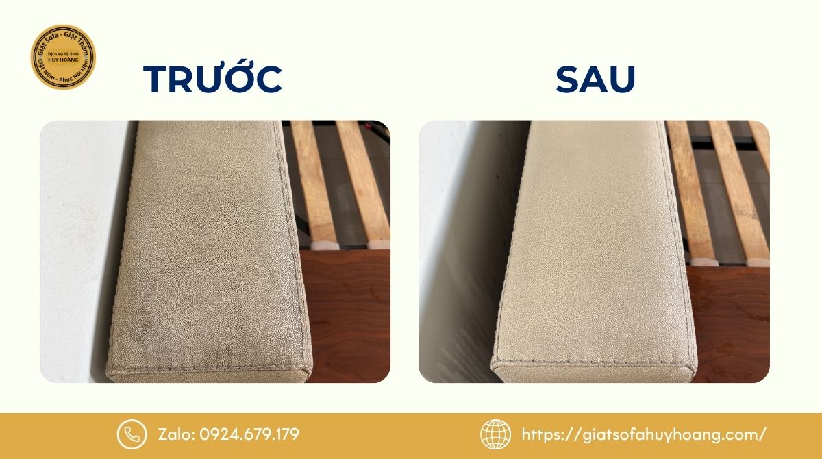 Cam kết chất lượng dịch vụ giặt sofa tại Huy Hoàng